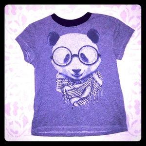 PANDA Embellished T-shirt-Size Small